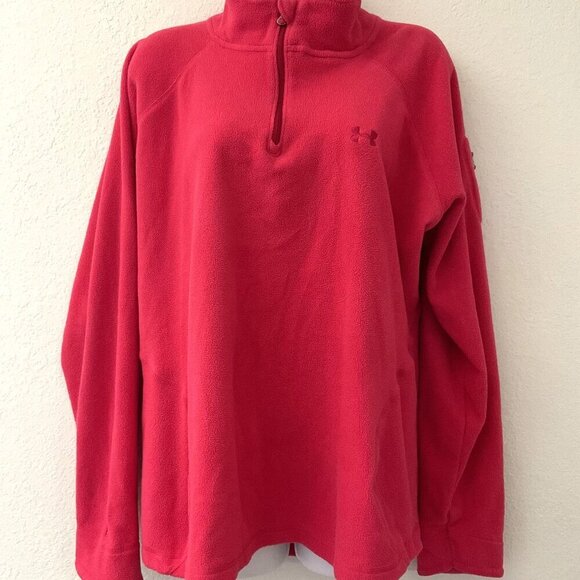 UNDER ARMOUR FLEECE PULLOVER JACKET - Picture 2 of 13